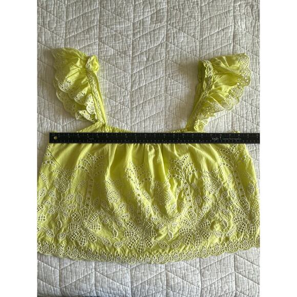 NWT Jennifer Grace Lime Eyelet Embroidered Cotton Tank – Size L - Picture 12 of 13